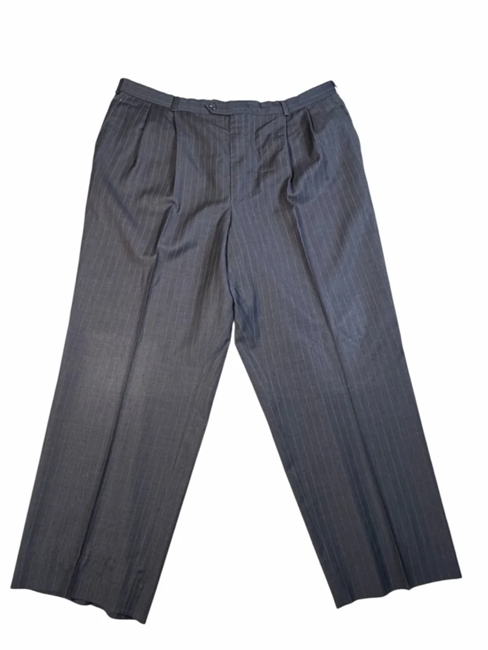 Lauren Ralph Lauren 100% Wool Pinstripe Suit Set Gray 40R Made Canada Vintage